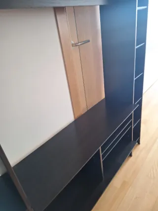 Mueble TV Ikea Negro Madera