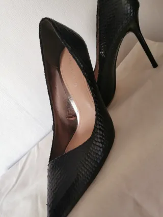 Tacones Zara Piel Negro
