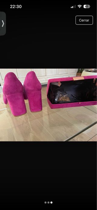 Zapatos y bolso fiesta buganvilla talla 34