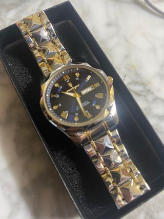 Reloj Poedagar Azul y Dorado