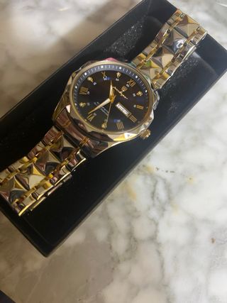 Reloj Poedagar Azul y Dorado