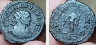 Escasa Moneda Romana Antoniano Carino