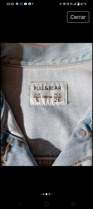 Chaqueta vaquera rota mujer Pull & Bear