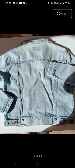 Chaqueta vaquera rota mujer Pull & Bear