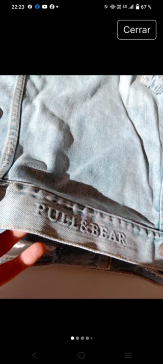 Chaqueta vaquera rota mujer Pull & Bear