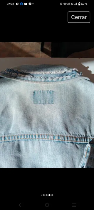 Chaqueta vaquera rota mujer Pull & Bear