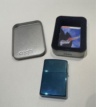 Zippo Mazzi Diseño Pegaso Azul