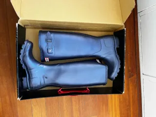 Botas de agua Hunter altas azul marino