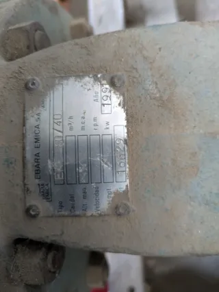 Bomba de agua agrícola/industrial