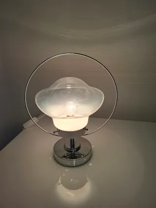 Lampada vintage design cerchio metallo