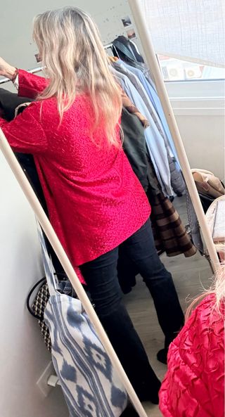 Chaqueta reversible seda floral