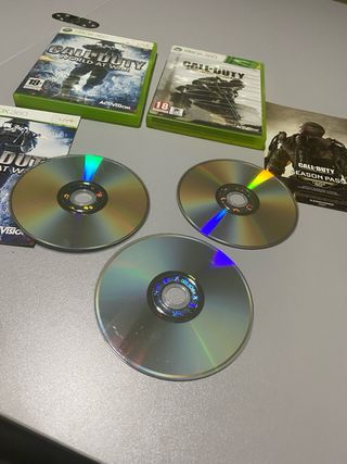 Xbox 360 Call of Duty World at War y Advanced Warf