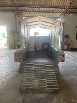 Remolque con rampa para moto o quat