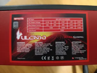 Fuente Alimentación 750W Vulcano Gaming