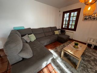 Sofá modular gris con 2 chaise longue