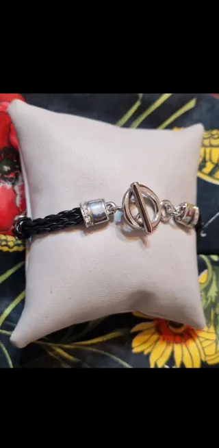 Bracciale donna argento con strass