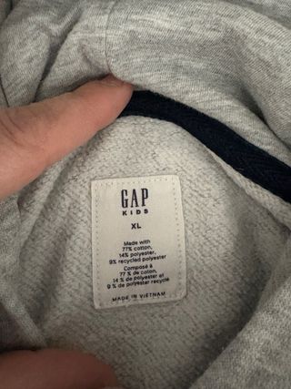 Sudadera Gap Gris Talla XL Unisex