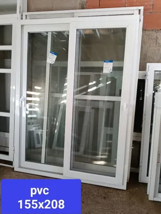 Ventana Balconera PVC 155x208