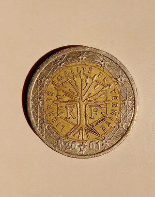 Moneda 2€ Francia Árbol de la Vida 2001