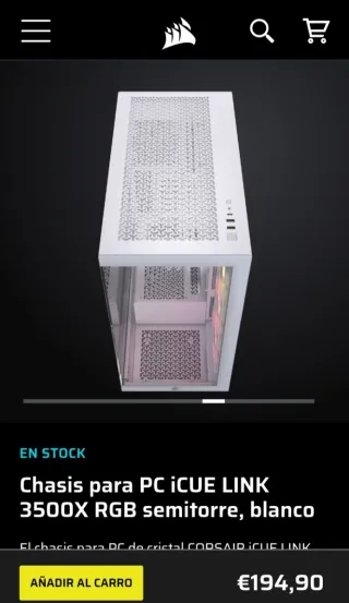 Torre PC Corsair iCUE LINK RGB Blanca