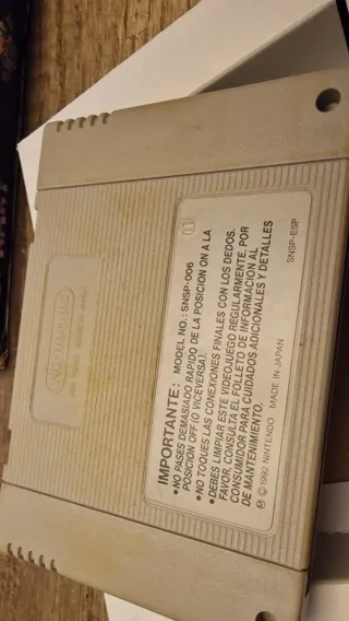 Super Mario Kart Caja SNES PAL