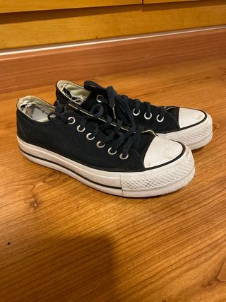 Zapatillas Converse plataforma negras