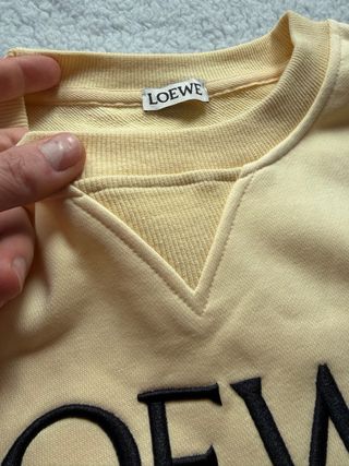 Sudadera Loewe Amarilla Logo Anagrama