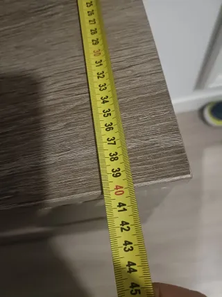 Cómoda 3 cajones madera gris