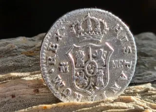Moneda Plata 1/2 Real Carlos IV 1798 Madrid