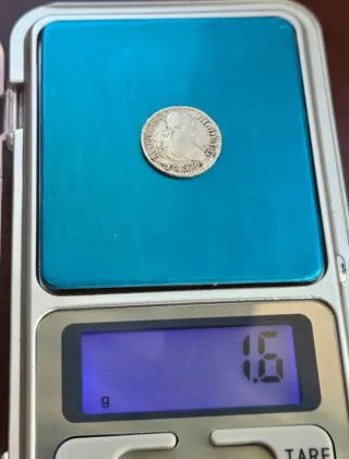 Moneda Plata 1/2 Real Carlos IV 1798 Madrid