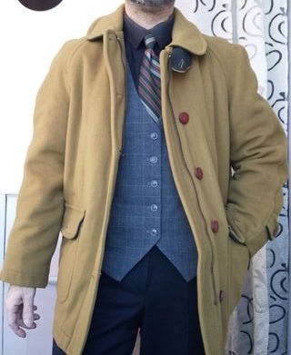 Brooksfield Cappotto Uomo Vintage 1971 cashmere