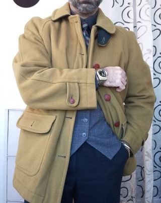 Brooksfield Cappotto Uomo Vintage 1971 cashmere