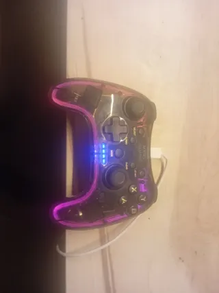 Mando PC Mars Gaming LED Azul