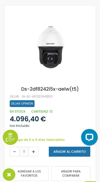 Cámara Domo IP Hikvision Zoom 42x, IR 500m