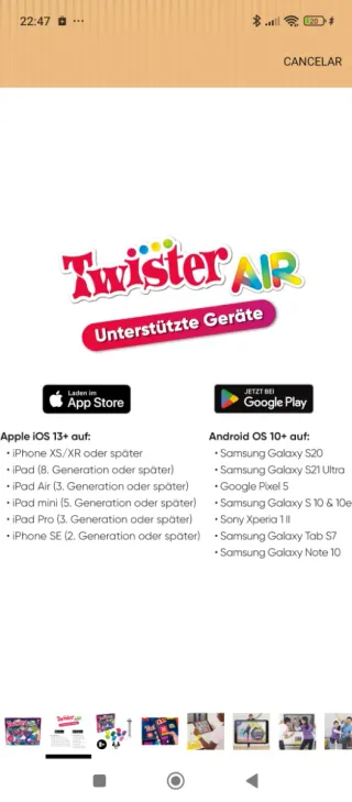 Twister Air Hasbro Gaming Juego