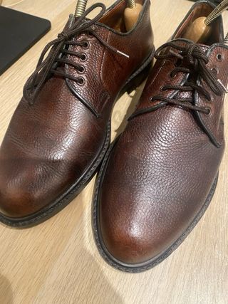 Zapatos Martinelli Cuero Marrón Vestir