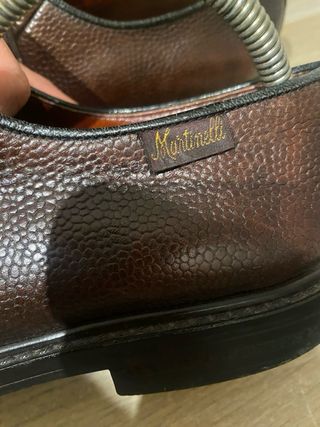 Zapatos Martinelli Cuero Marrón Vestir