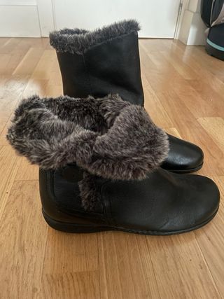 Botines piel forrados pelo T36