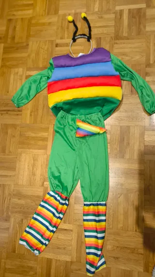 Disfraz de Gusano Arcoíris para Niño/Adulto