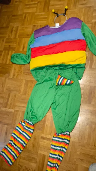 Disfraz de Gusano Arcoíris para Niño/Adulto