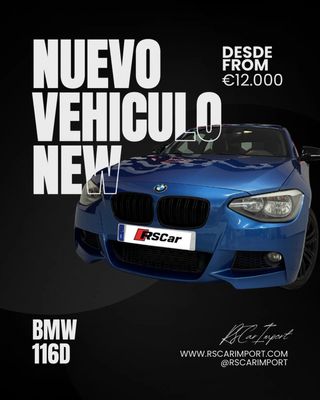 BMW 116d Diésel 115CV • Paquete M • Muy cuidado
