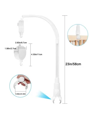 Móvil cuna + soporte caja musical