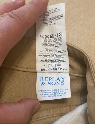 Pantaloni Replay Donna Beige Skinny Taglia 36