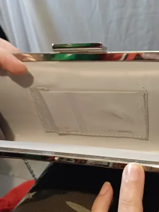 Bolso de fiesta plateado