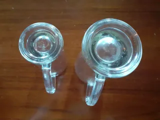 set 2 boccali bicchieri birra Poretti 0,2L e 0,4L