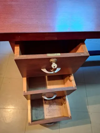 Mesa escritorio madera vintage