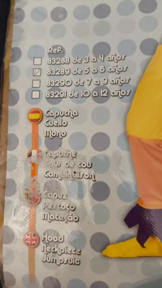 Disfraz Gallo/Gallina Talla Única