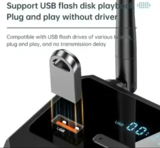 Receptor Audio Bluetooth 5.3 VIKEFON RCA Óptico