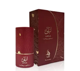 Perfume Layla Rojo y Dorado