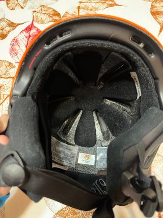 Casco Esquí Infantil Pocito Naranja